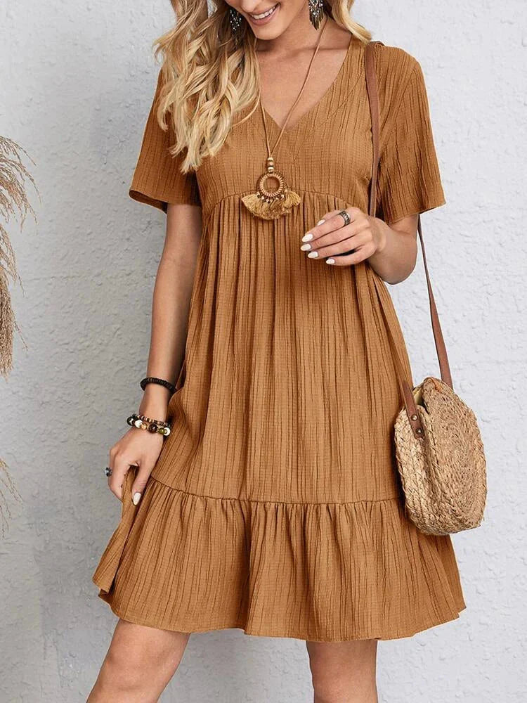 Vestido Casual Soltinho Midi