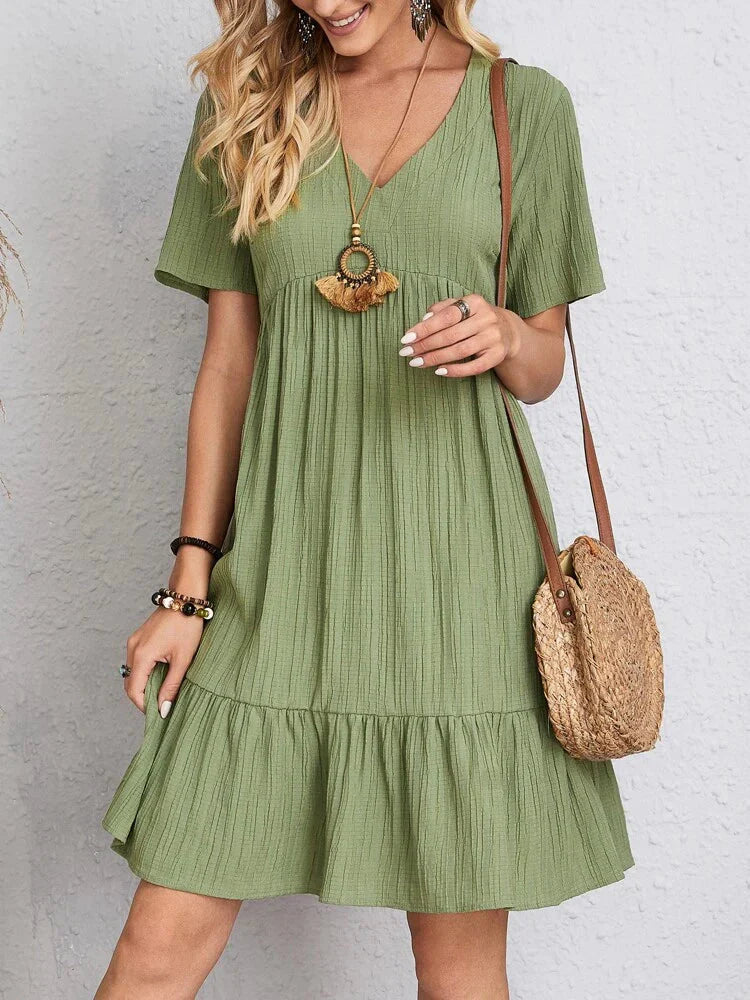 Vestido Casual Soltinho Midi